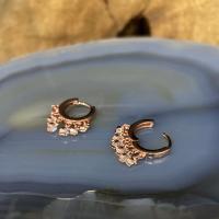 Gümüş Küpe Zirkon Taşlı Şakira model Trend Bayan Küpe Takı