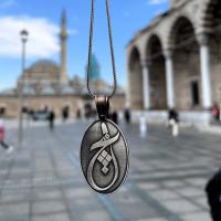 Gümüş Tasarım Hiç semazen sikke mevlana Erkek Kolye takı