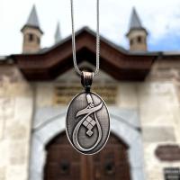 Gümüş Tasarım Hiç semazen sikke mevlana Erkek Kolye takı