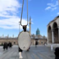 Gümüş Tasarım Hiç semazen sikke mevlana Erkek Kolye takı