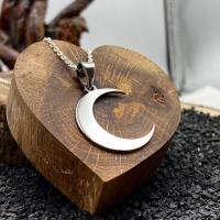Gümüş Tasarım Hilal Figürlü Bayan Kolye Takı