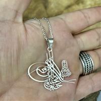 Gümüş Mevlana Semazen Sarık Sikke Figürlü Bayan Madalyon Kolye