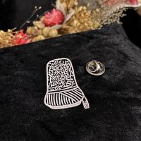 Gümüş Mevlana Sikke Sarık Figürlü Erkek Kadın Rozet Yaka İğnesi