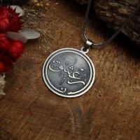 Gümüş Özel Tasarım Mevlana Narı Aşk Erkek Kolye Takı