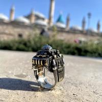 Gümüş Tasarım Ayasofya-i Kebir Camii Tasarımlı Erkek Yüzük