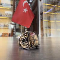Gümüş Tasarım Ayyıldız bayrak süvari figürlü Erkek yüzük takı