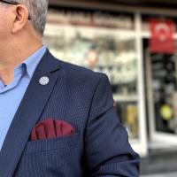 Gümüş Tasarım Türkşeker Figürlü Erkek Bayan Rozet Yaka İğnesi Takı