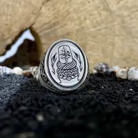 Gümüş Tasarım Ya Vedud Mevlana Sikke Model Trend Erkek Yüzük Takı