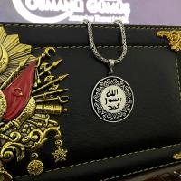 Gümüş Tasarım trend model Peygamber Mührü Şerif Erkek Kolye Takı