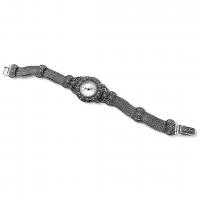 925 ayar gümüş El yapımı Tasarım margazit taşlı hasır Model trend aksesuar Bayan kol saat