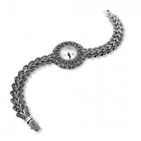 925 ayar gümüş El yapımı Tasarım margazit taşlı y Model trend aksesuar Bayan kol saat