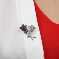 Gümüş Tasarım Lale Figürlü Bayan Yaka İğnesi Broş Takı